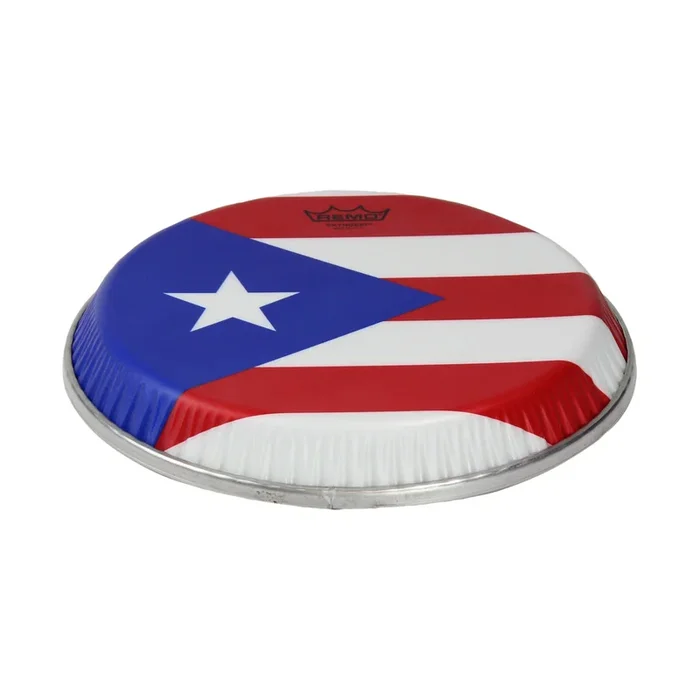 Remo Symmetry Skyndeep Conga Drumhead – Puerto Rican Flag Graphic 10.75″