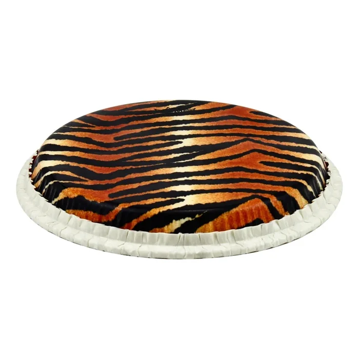 Remo Tucked Skyndeep Conga Drumhead – Tiger Stripe Graphic 12.50″