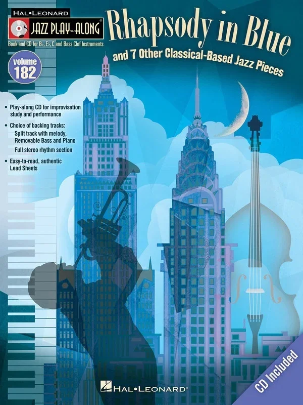 Rhapsody In Blue Et Al Jazz Play Along Book/CD V18 (Softcover Book/CD)