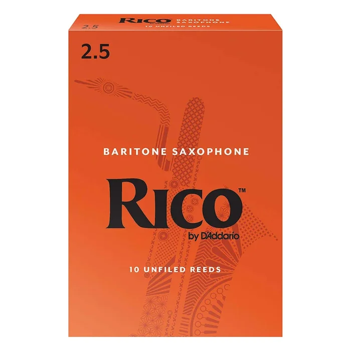 Rico Baritone Sax Reeds, Strength 2.5, 10-pack