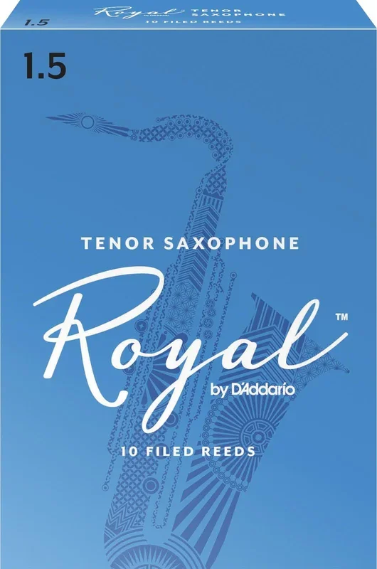 Rico Royal Tenor Sax Reeds, Strength 1.5, 10-pack