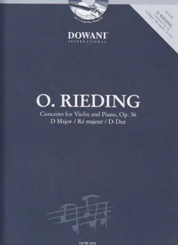 Rieding : Concerto D Op.36: Violin & Piano: Book & Cd (Dowani)
