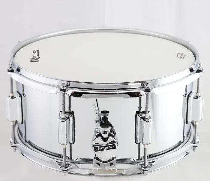 Rogers Powertone 14 ” x 6.5 ” Steel Shell Snare Drum w/Beavertail Lugs