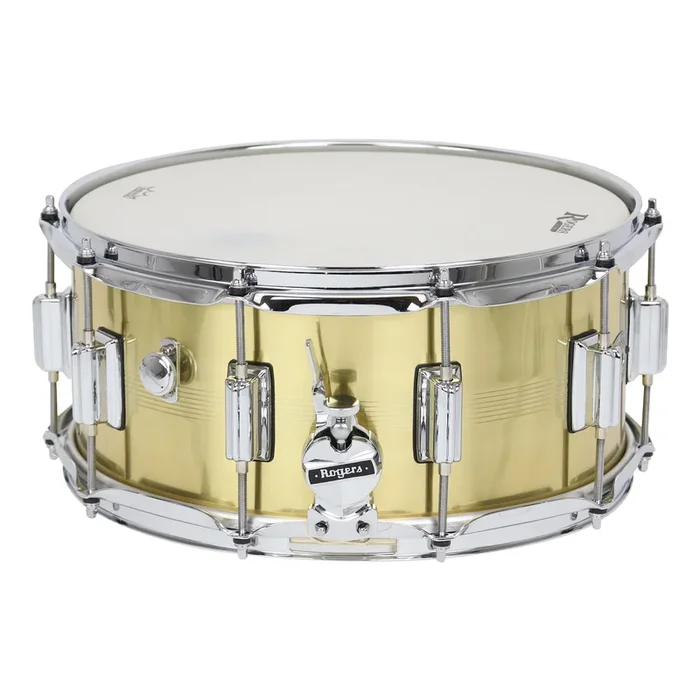 Rogers SuperTen 7 Line 14 ” x 6.5 ” Natural Brass Shell Snare Drum