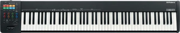 ROLAND A-88MK2 MIDI Keyboard Controller – Professional Hammer-Action, USB-C, RGB Lighting, 88 Keys, Ideal for Musicians & Producers
