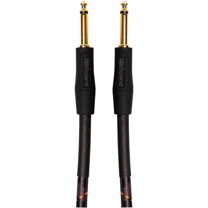 Roland Gold Series 1/4″” Straight/Straight Instrument Cable 10ft Black