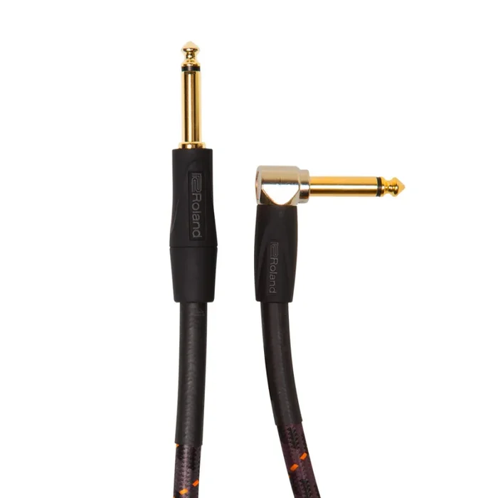 Roland RIC-G5A Gold Series Instrument Cable – 5ft Straight to Right Angle