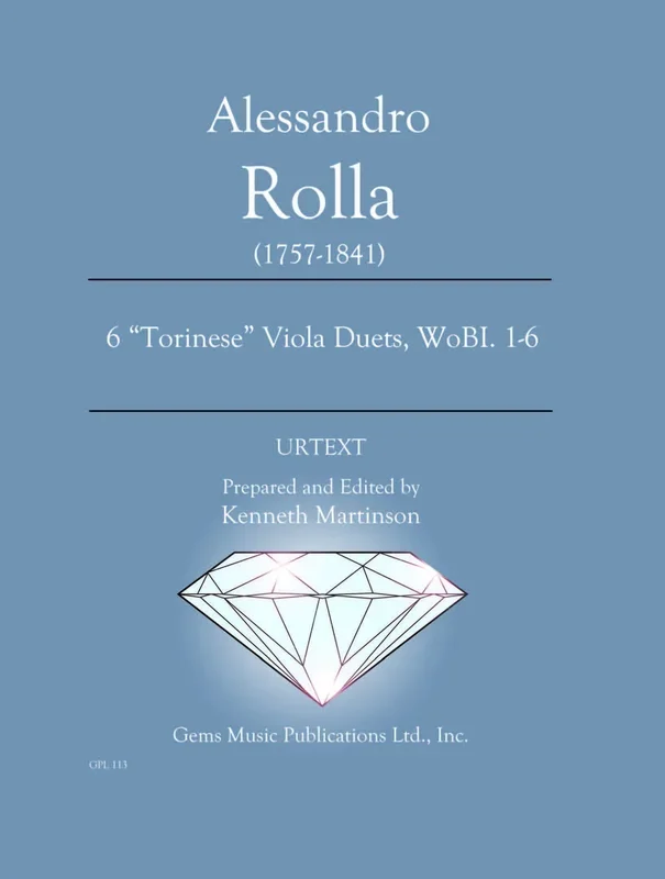 Rolla: 6 “Torinese ” Viola Duets, WoBI. 1-6