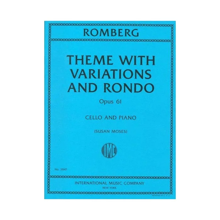 Romberg, Bernhard – Theme with Variations and Rondo op. 61