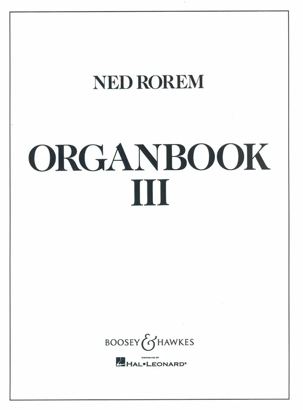 Rorem: Organbook III