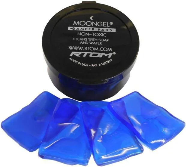RTOM Moongel Drum Damper Pads 6 Pack – Blue