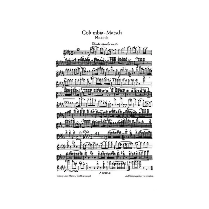 Rusch, Wilhelm – Columbia-Marsch
