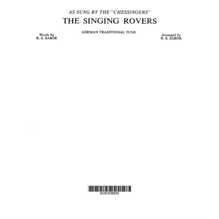 Sabor, R S The Singing Rovers Sa