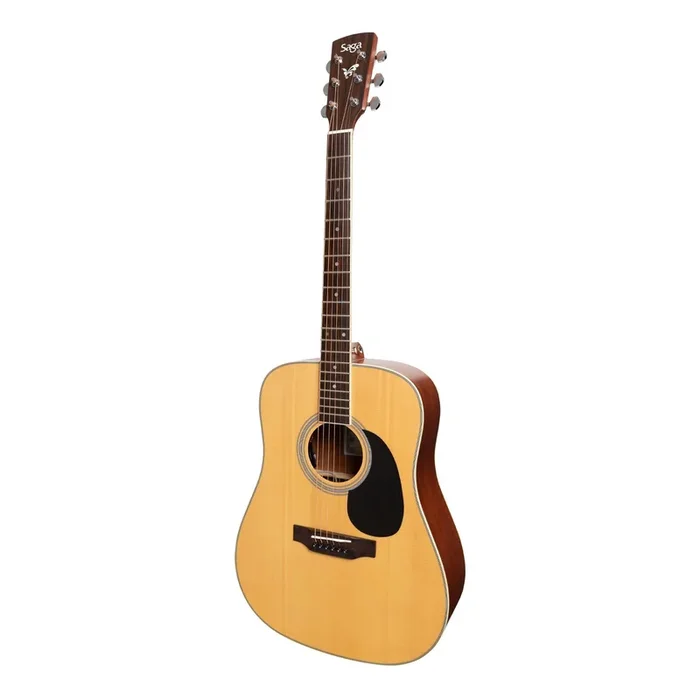 Saga ‘700 Series’ Solid Spruce Top Acoustic-Electric Dreadnought Guitar (Natural Satin)