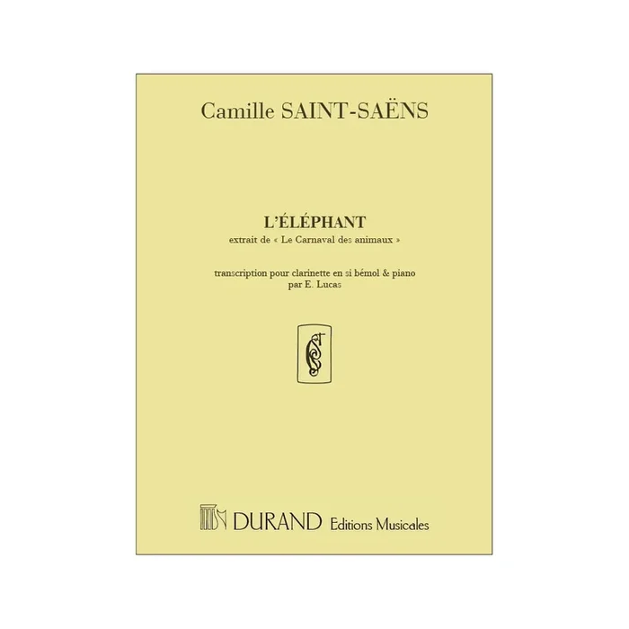 Saint-Saëns, Camille – L’elephant transcription par E. Lucas no5