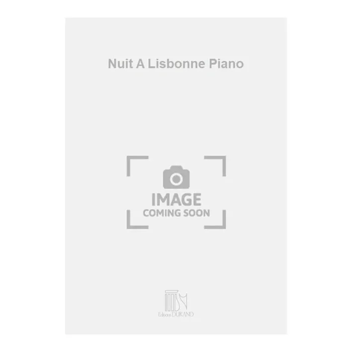 Saint-Saëns, Camille – Nuit A Lisbonne Piano