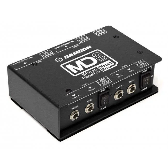 Samson MD2PRO Pro Stereo Passive Direct Box