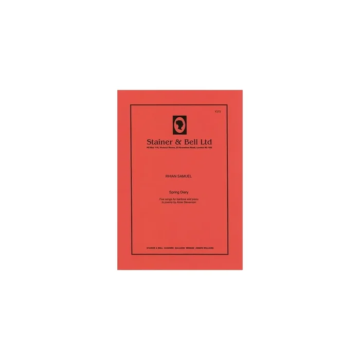 Samuel, Rhian – Spring Diary. Baritone & Pf