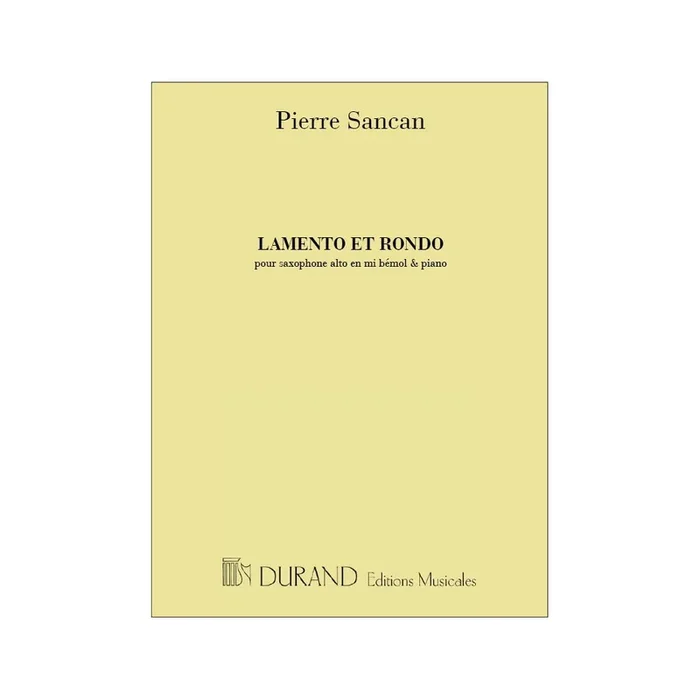 Sancan, Pierre – Lamento et Rondo