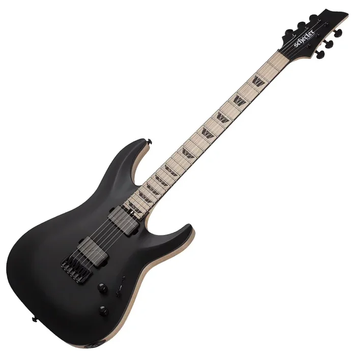 Schecter C 1 SLS Custom Electric Guitar in Satin Black – 1382SHC