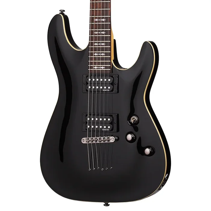 Schecter Guitar Research Omen 6 Electric Guitar – Gloss Black
