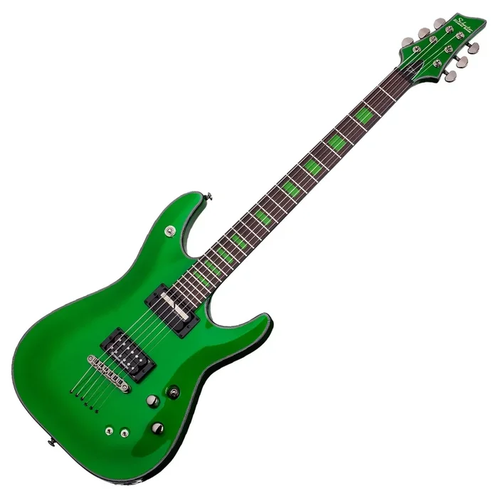 Schecter Kenny Hickey Baritone Electric Guitar in Steele Green – 221SHC