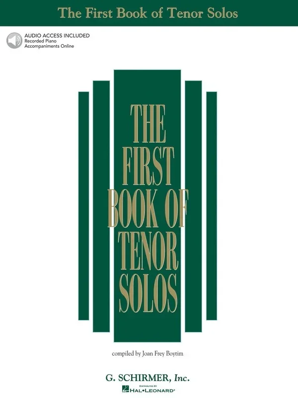 Schirmer – First Book Of Tenor Solos Book/Online Audio