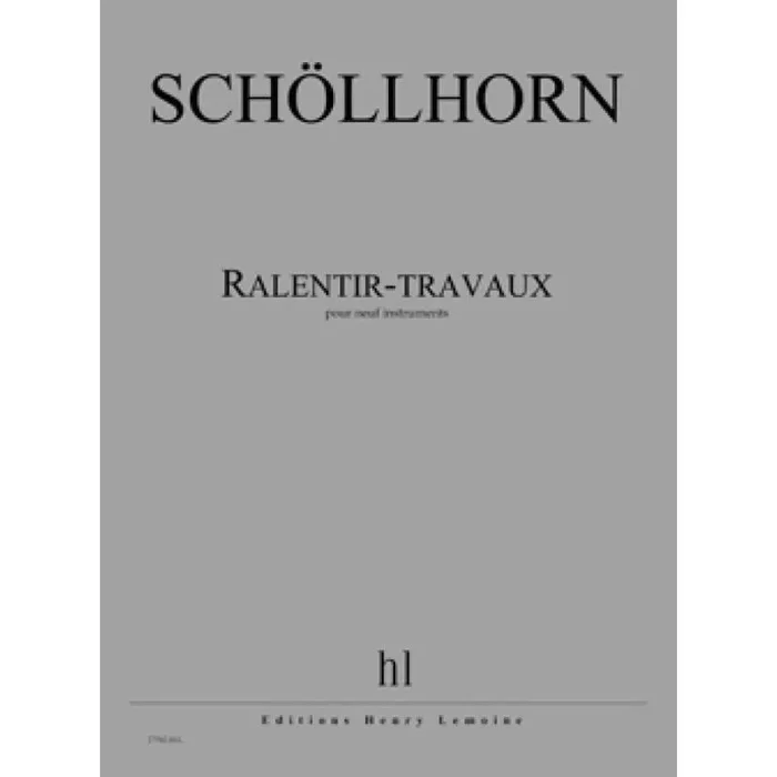 Schollhorn, Johannes – Ralentir-travaux