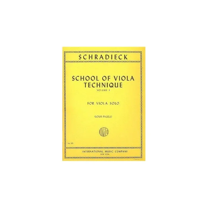 Schradieck, Henry – School of Viola Technique Volume 1