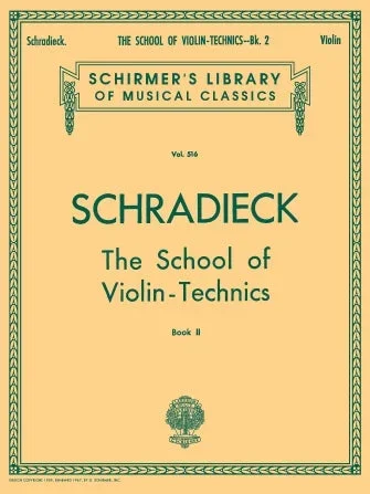 Schradieck: School of Violin Technics – Book 2