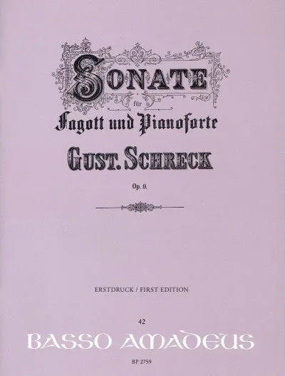 Schreck: Bassoon Sonata in E-flat Major, Op. 9