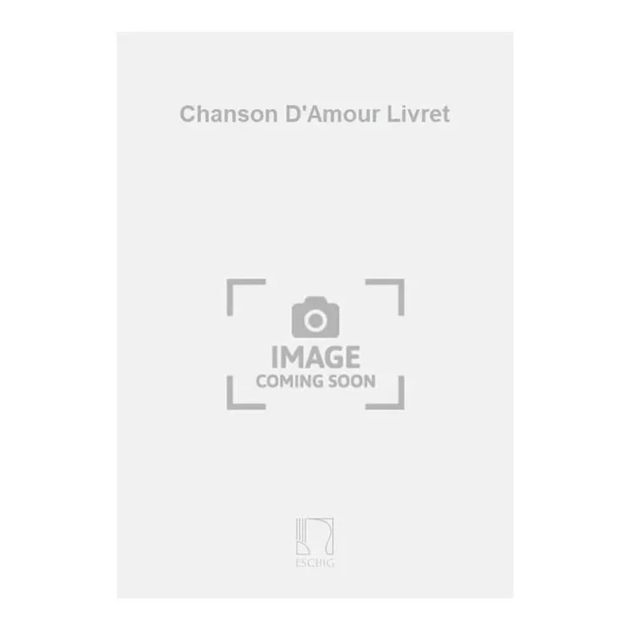 Schubert, Franz – Chanson D’Amour Livret