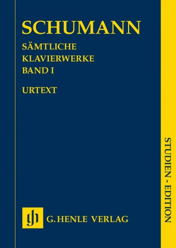 Schumann: Complete Piano Works Volume 1 Study Score