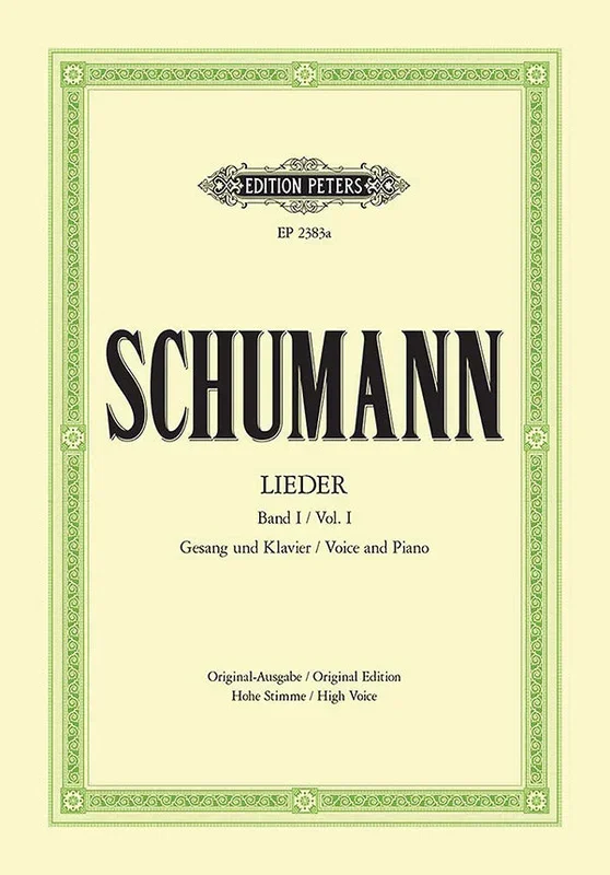 Schumann: Complete Songs – Volume 1