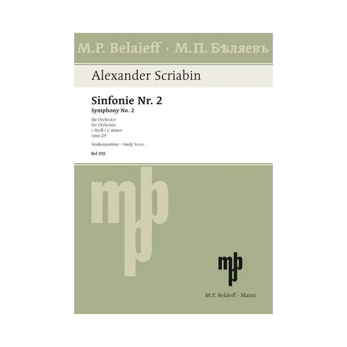 Scriabin, Alexander Nikolayevich – Symphony No 2 C minor op. 29