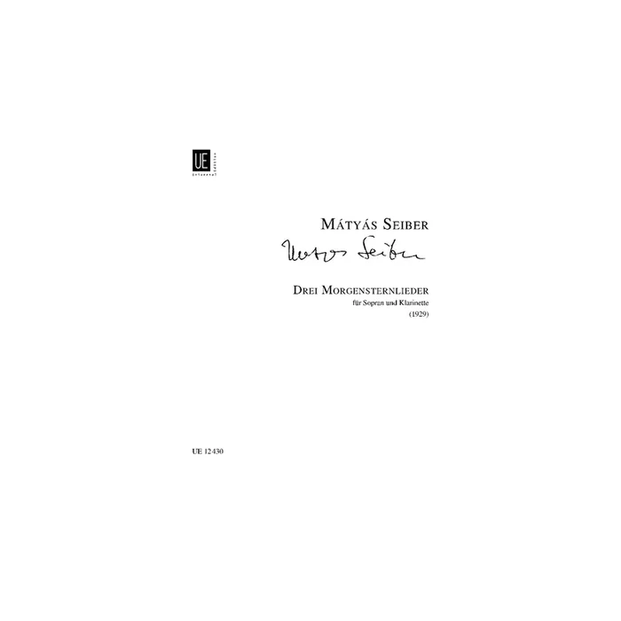 Seiber, Mátyás – 3 Morgensternlieder
