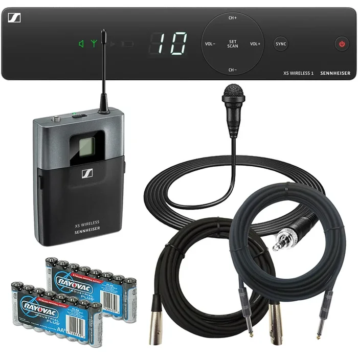 Sennheiser XSW 1-ME2-A Wireless Lavalier System BONUS PAK