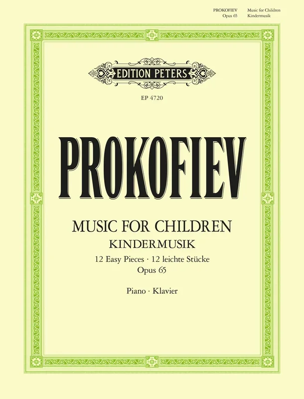 Sergei Prokofiev : Sergei Prokofiev : Round Dance Of Crickets – Piano – Faber Digital