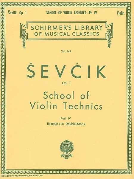 Ševčík: School of Violin Technics (Op. 1, Part IV)