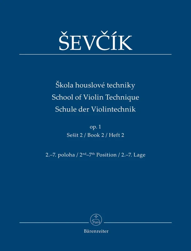 Ševčík: School of Violin Technique Op 1 – Book 2