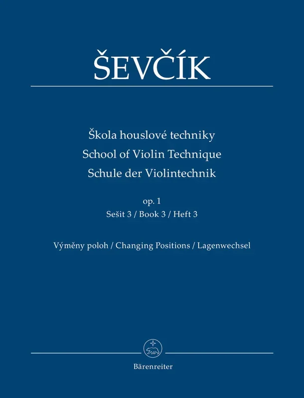 Ševčík: School of Violin Technique Op 1 – Book 3