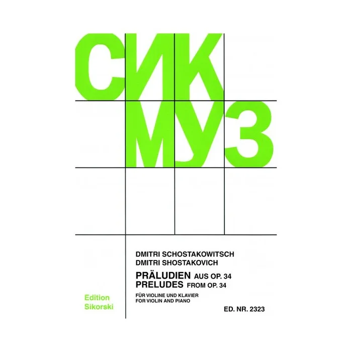 Shostakovich, Dmitri – 19 Präludien aus Opus 34