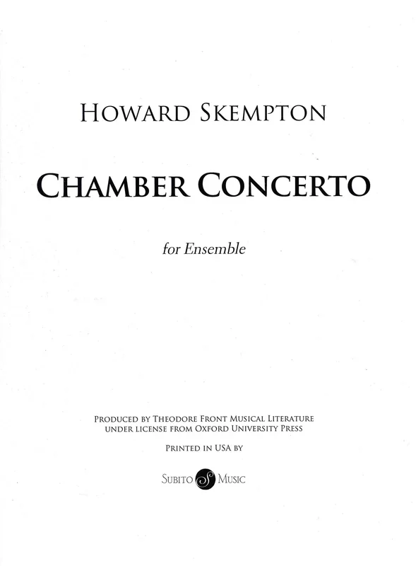 Skempton: Chamber Concerto