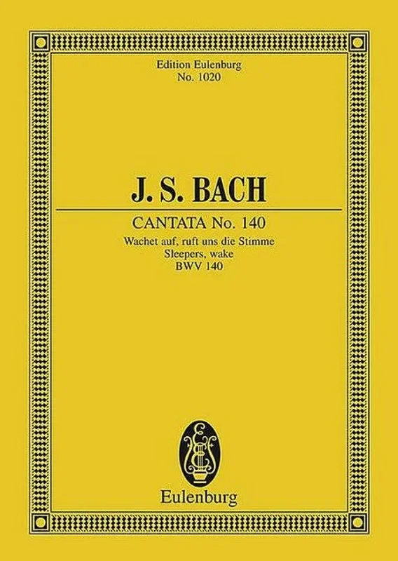Sleepers Awake Cantata No 140 Eul 1020 Book