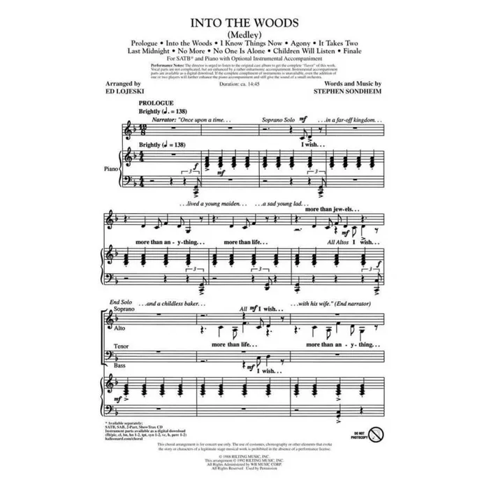 Sondheim, Stephen – Into the Woods