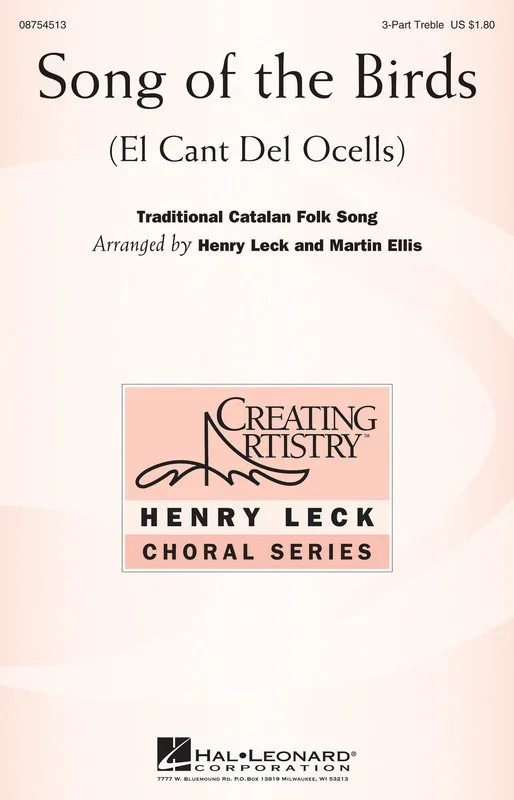 Songs Of The Birds 3 Part Treble (Octavo)