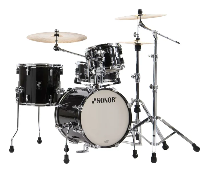 Sonor AQ2 Safari Set 4-Piece 16 ” Shell Pack in Transparent Stain Black