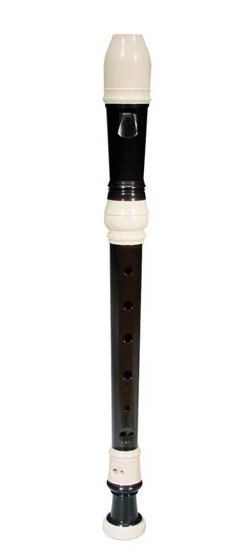 Soprano recorder, key: C, ABS, brown-ivory, German system