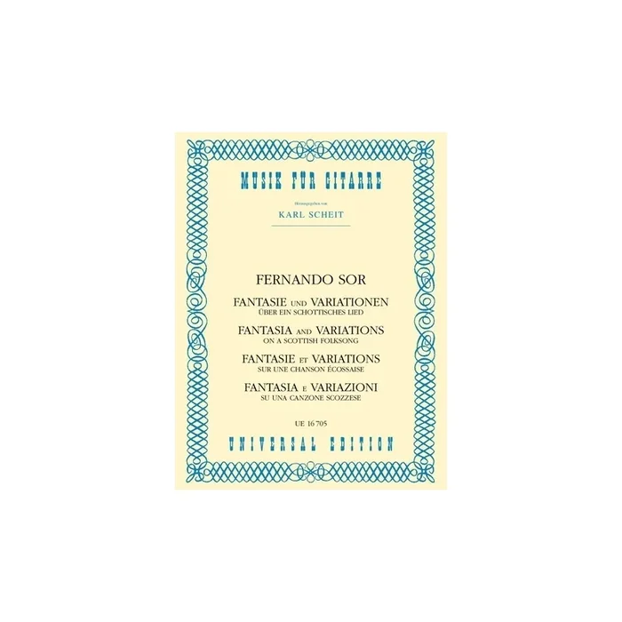 Sor, Fernando – Fantasia and Variations on a Scottish Song op. 40