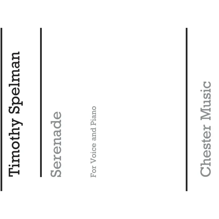 Spelman, Timothy Mather – Serenade